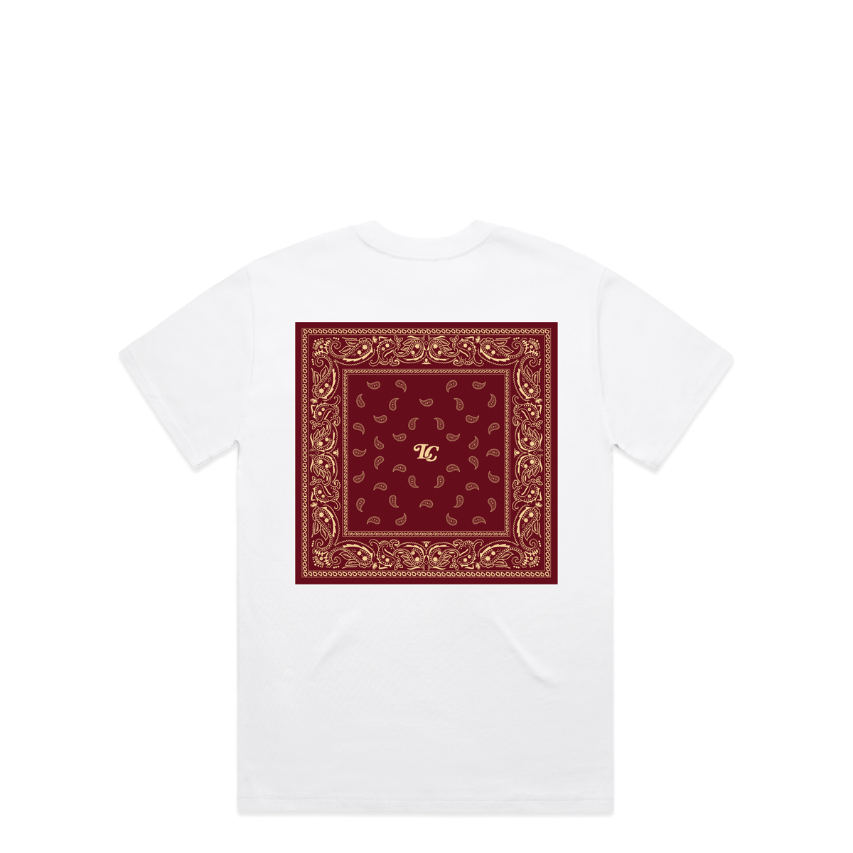 Bandana T-Shirt in White, alternate view