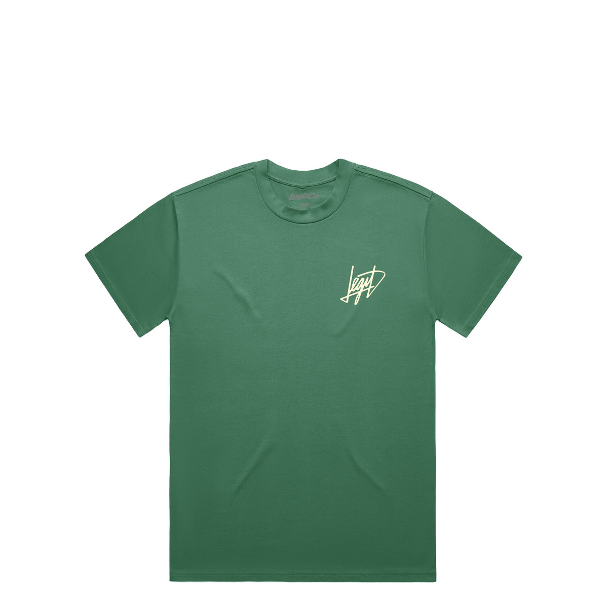 Script T-Shirt in Green