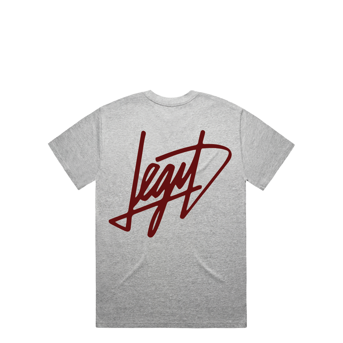Script T-Shirt in Heather Grey, alternate view