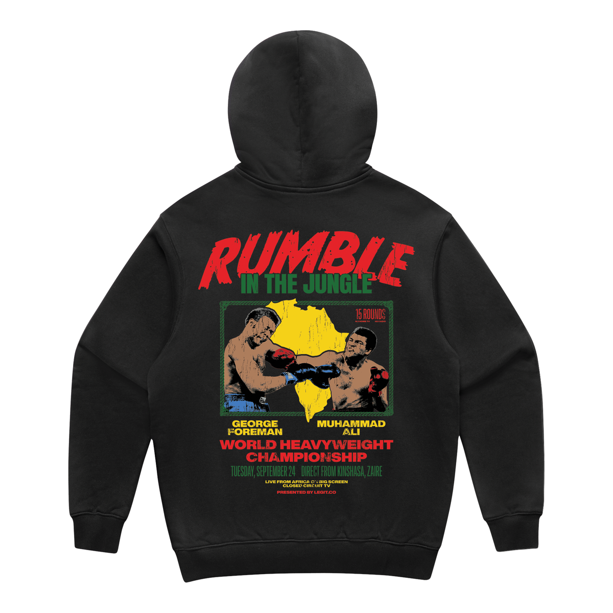 Rumble Pullover Hoodie in Black, alternate view