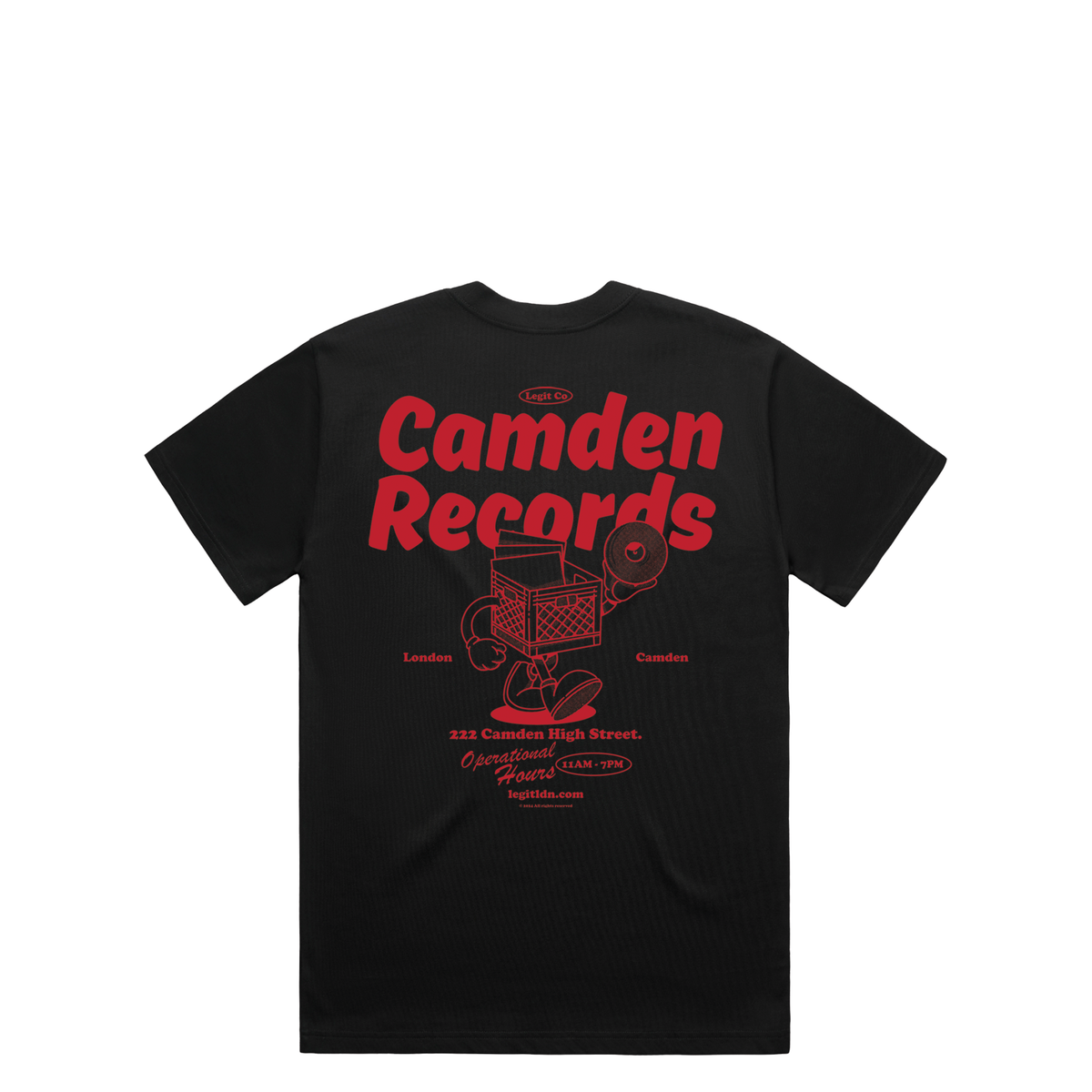 Camden Records T-Shirt — Black