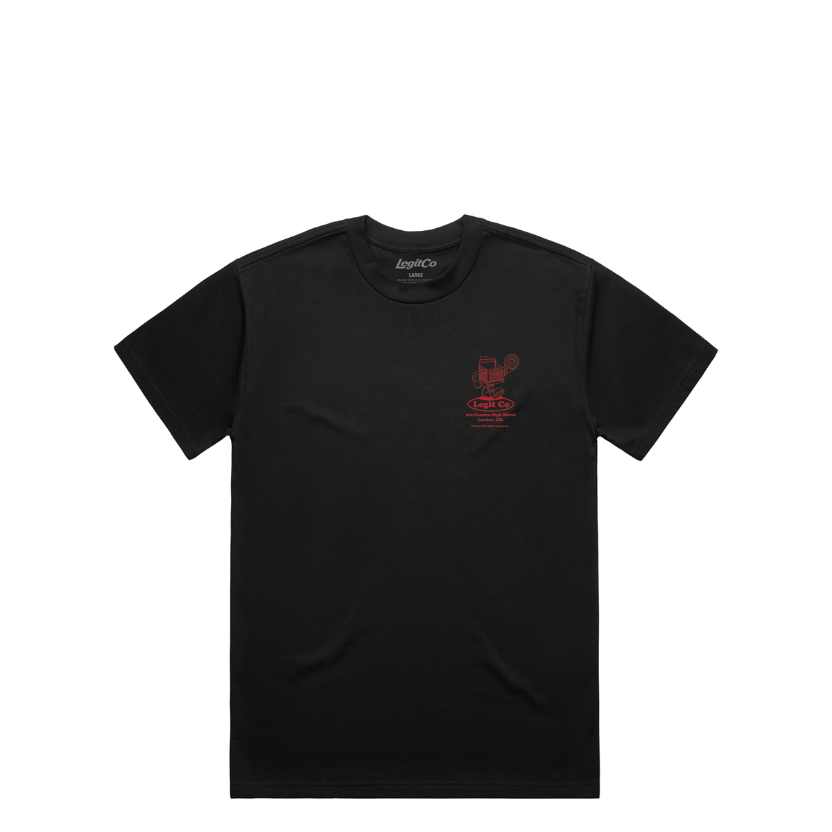 Camden Records T-Shirt in Black, alternate view