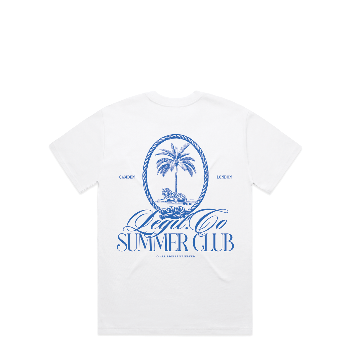 Summer Club T-Shirt in White, alternate view