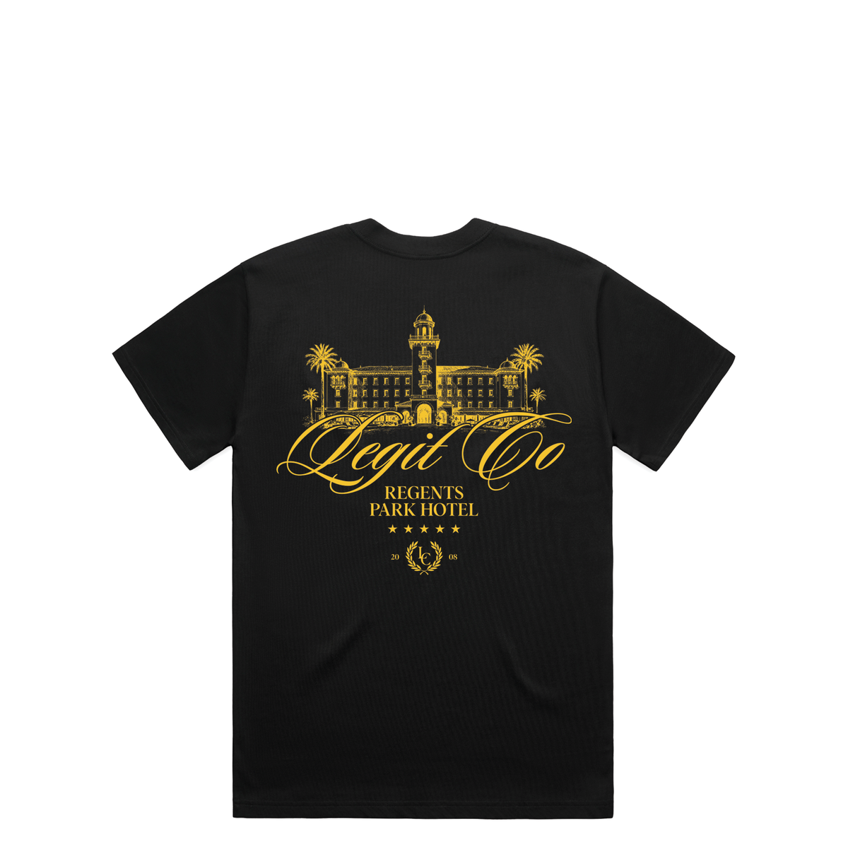 Regents T-Shirt in Black, alternate view