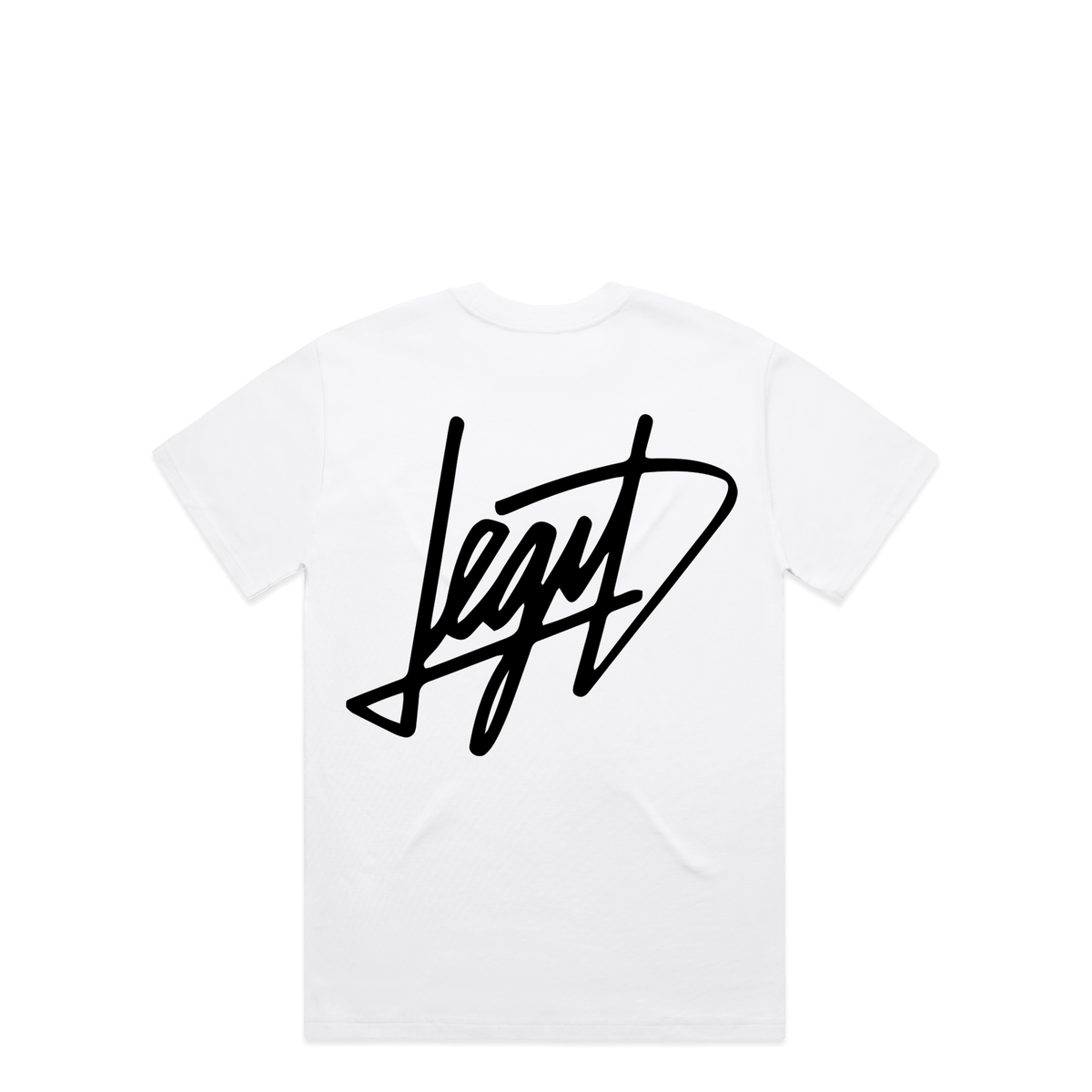 Script T-Shirt in White, alternate view