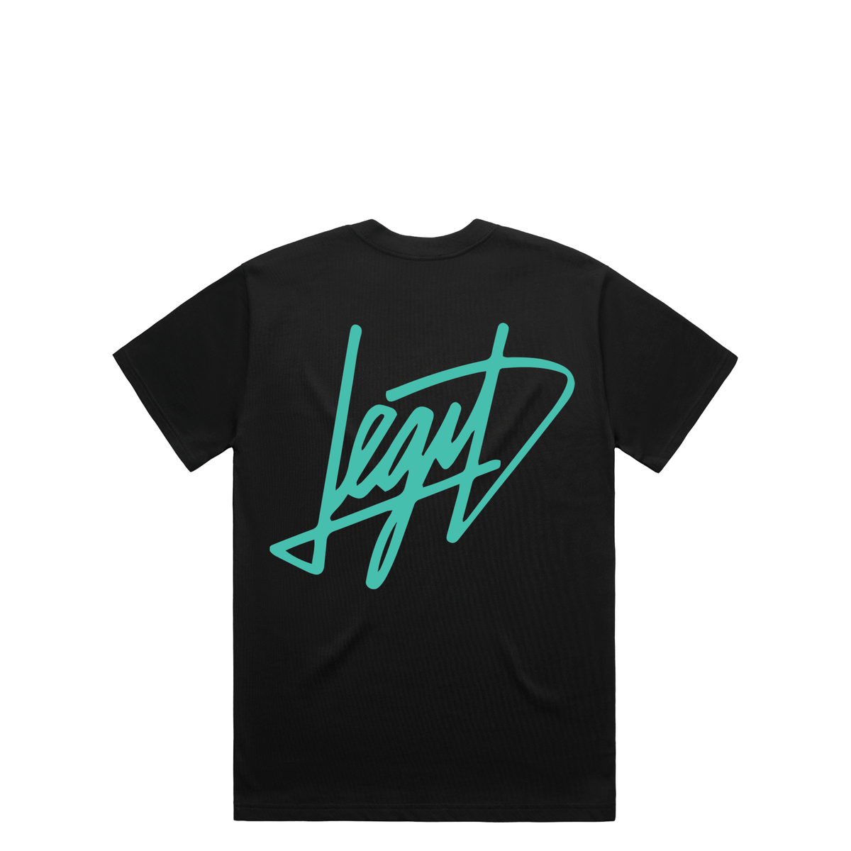 Script T-Shirt in Black, alternate view