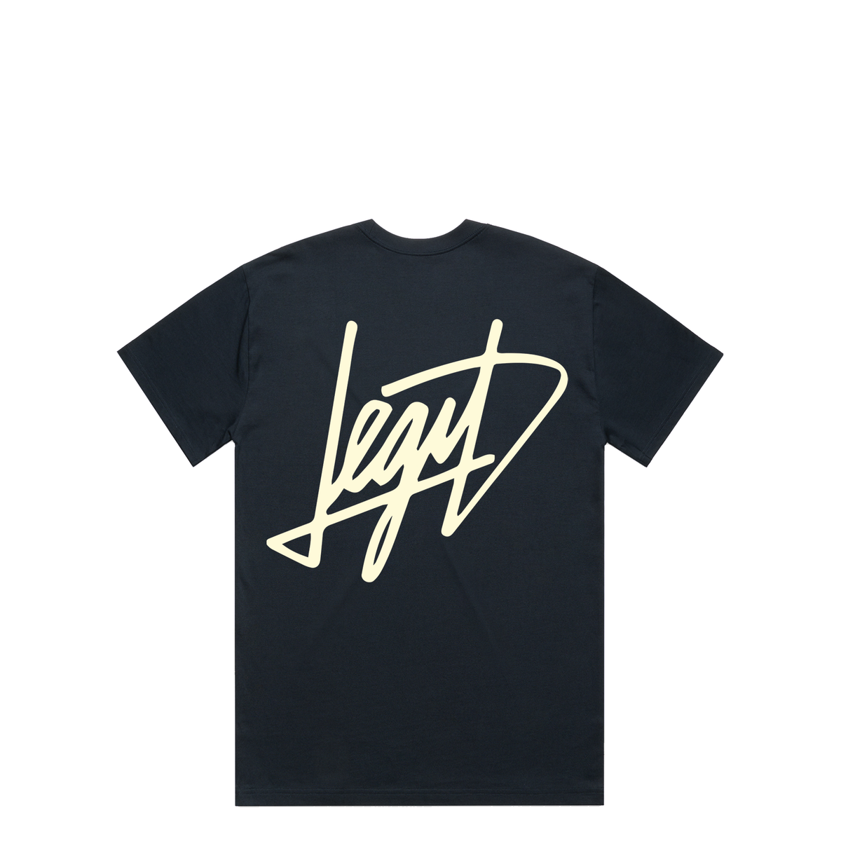 Script T-Shirt in Navy, alternate view