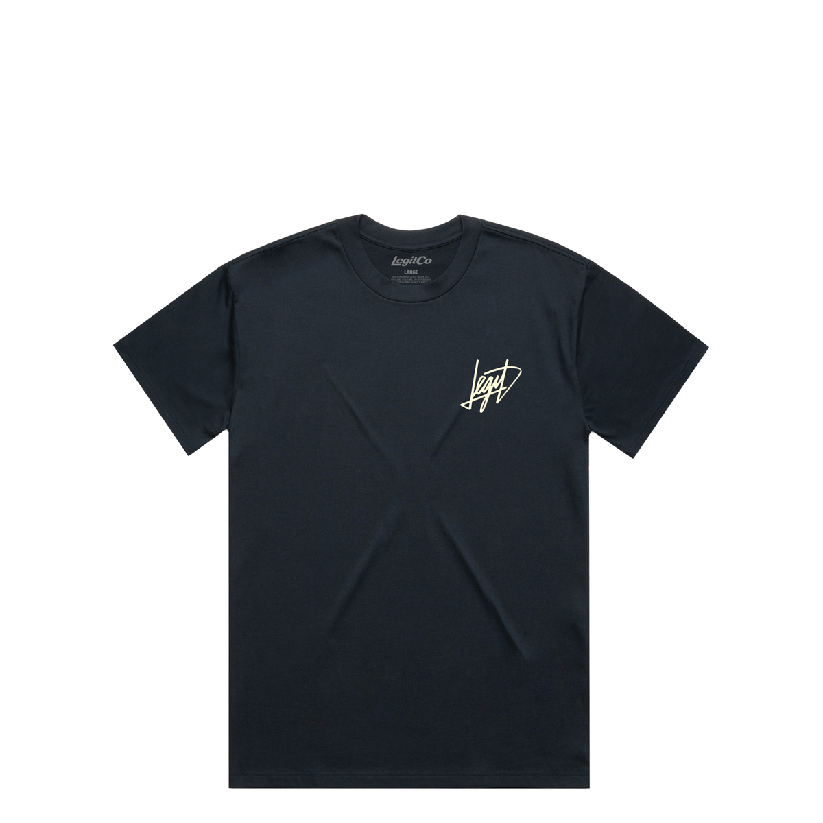 Script T-Shirt in Navy