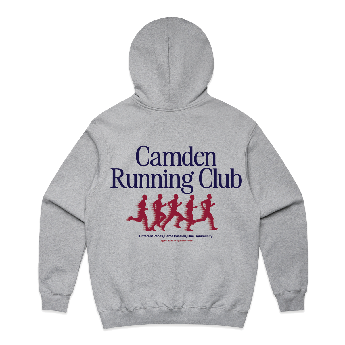 Running Club Pullover Hoodie in Athletic Heather, alternate view